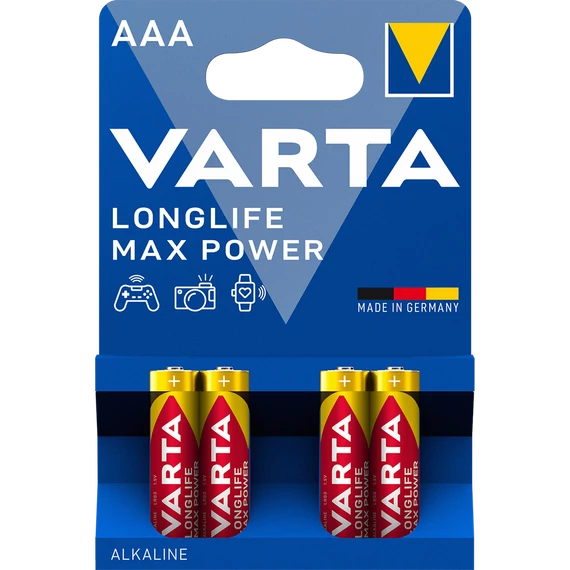 Elem AAA mikro LR03 Longlife Max Power 4 db/csomag, Varta