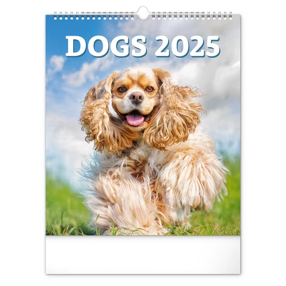 Falinaptár képes  300x340mm Dogs Realsystem 2026.