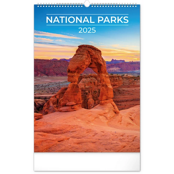 Falinaptár képes  330×460mm National Parks Realsystem 2026.