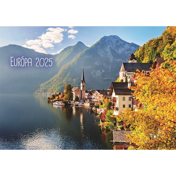 Falinaptár képes 460x320mm, Európa Realsystem 2026.