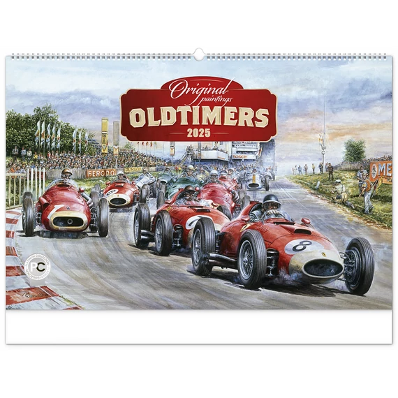 Falinaptár képes  640×420mm Oldtimers  Realsystem 2026.