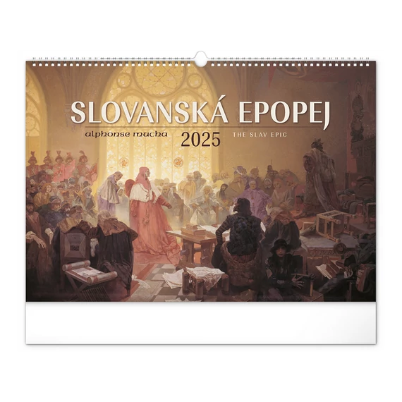 Falinaptár képes  480×330mm The Slav Epic-Alphonse Mucha Realsystem 2026.