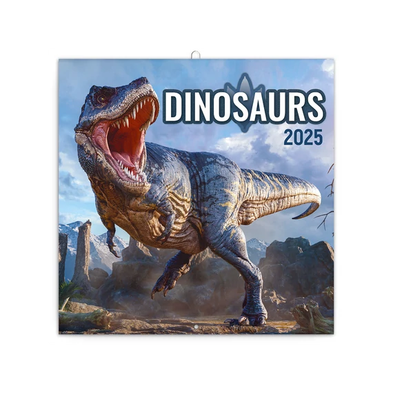 Falinaptár képes lemeznaptár 300x300mm, Dinosaurs Realsystem 2026.