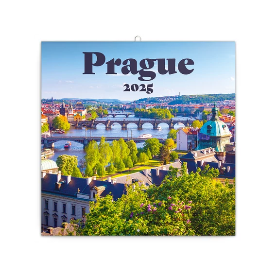 Falinaptár képes lemeznaptár 300x300mm, Prague Realsystem 2026.