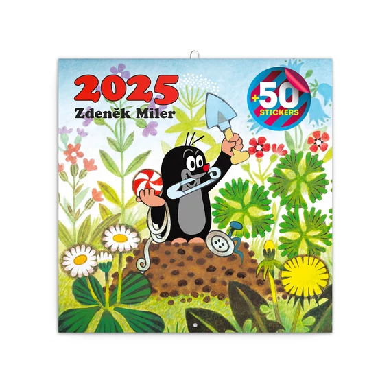 Falinaptár képes lemeznaptár 300x300mm, The Little Mole Realsystem 2026.