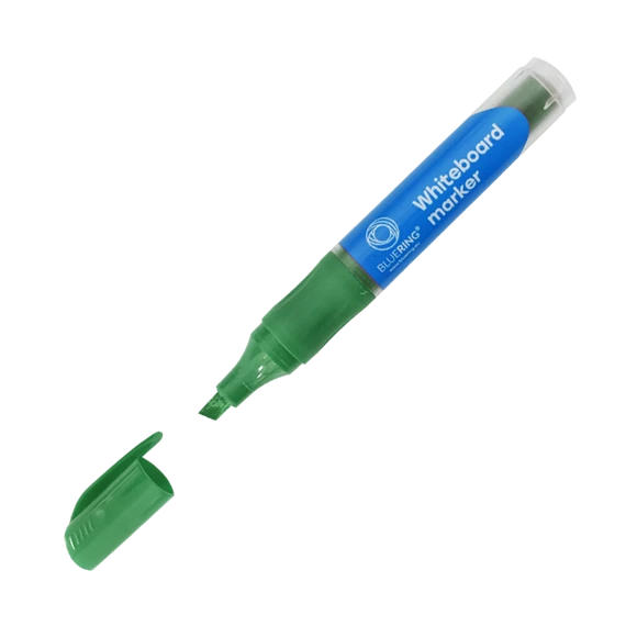 Táblamarker 2,2-5,2mm, vágott hegyű, cserélhető betétes, Bluering zöld