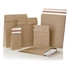 Kép 5/5 - Csomagküldő webshop tasak 400x500x100mm, erős kraft papírból 100 db/doboz, E-green barna