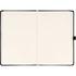 Kép 2/3 - Keménytáblás notesz vonalas krémszínű lapokkal leszorító gumiszalaggal Black 130x210mm, Presco