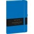Kép 1/3 - Keménytáblás notesz vonalas krémszínű lapokkal leszorító gumiszalaggal Blue 130x210mm, Presco
