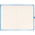 Kép 2/3 - Keménytáblás notesz vonalas krémszínű lapokkal leszorító gumiszalaggal Blue 130x210mm, Presco