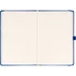 Kép 2/3 - Keménytáblás notesz vonalas krémszínű lapokkal leszorító gumiszalaggal Dark blue 130x210mm, Presco