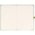 Kép 2/3 - Keménytáblás notesz vonalas krémszínű lapokkal leszorító gumiszalaggal Green 130x210mm, Presco