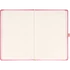 Kép 2/3 - Keménytáblás notesz vonalas krémszínű lapokkal leszorító gumiszalaggal Pink 130x210mm, Presco