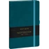 Kép 1/3 - Keménytáblás notesz vonalas krémszínű lapokkal leszorító gumiszalaggal Teal 130x210mm, Presco