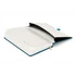 Kép 3/3 - Keménytáblás notesz vonalas krémszínű lapokkal leszorító gumiszalaggal Teal 130x210mm, Presco